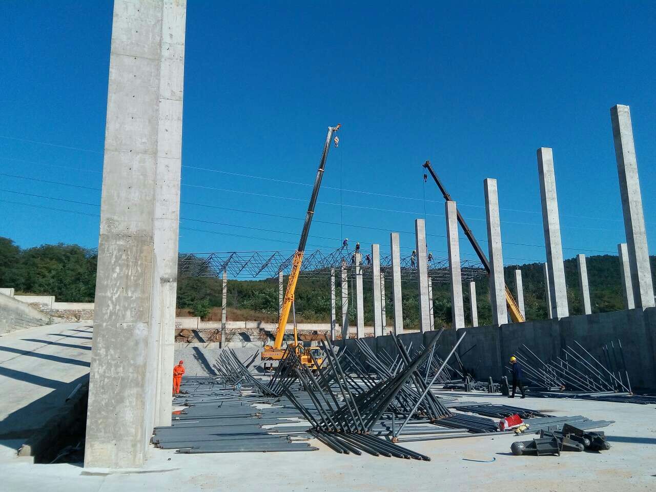 忻州搅拌站网架